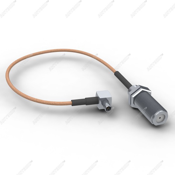 Антенный адаптер для USB 3G модемов (F-female - TS-9 (угловой)) 