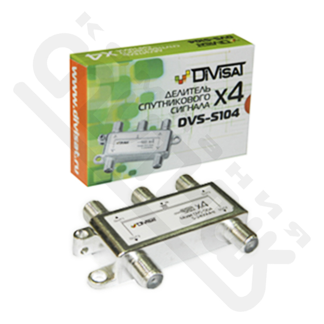DVS-S104: Делитель сигнала 5-2400 МГц, 4-way, DiViSat (300)