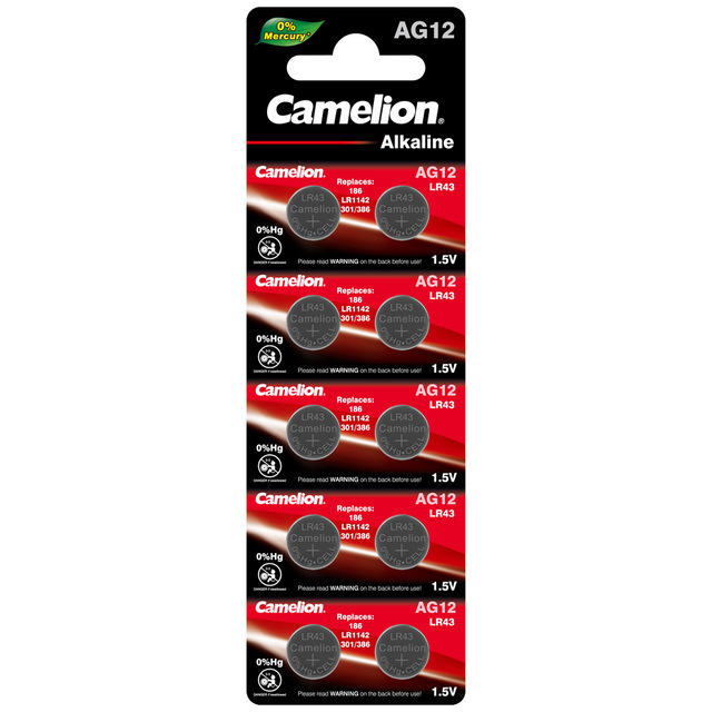 Батарейки Camelion AG12/386/LR1142/LR43 (BL10)