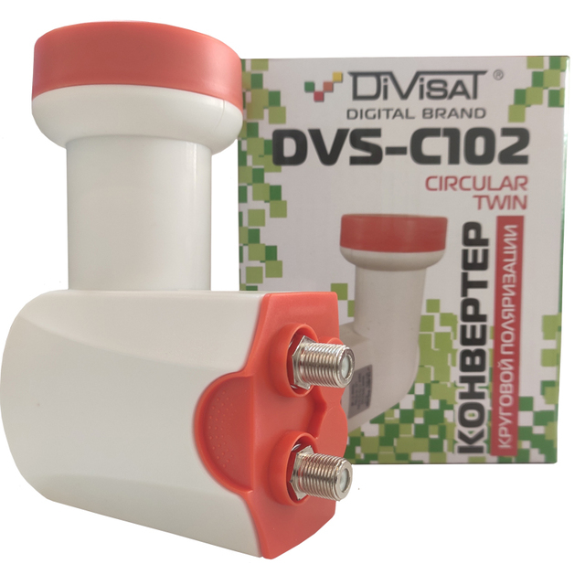 Конвертор спутниковый круговой 2 выхода DIVISAT DVS-C102
