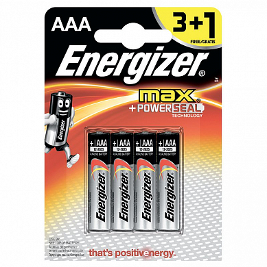 Элемент питания ENERGIZER LR03 BL4 МАХ (48)