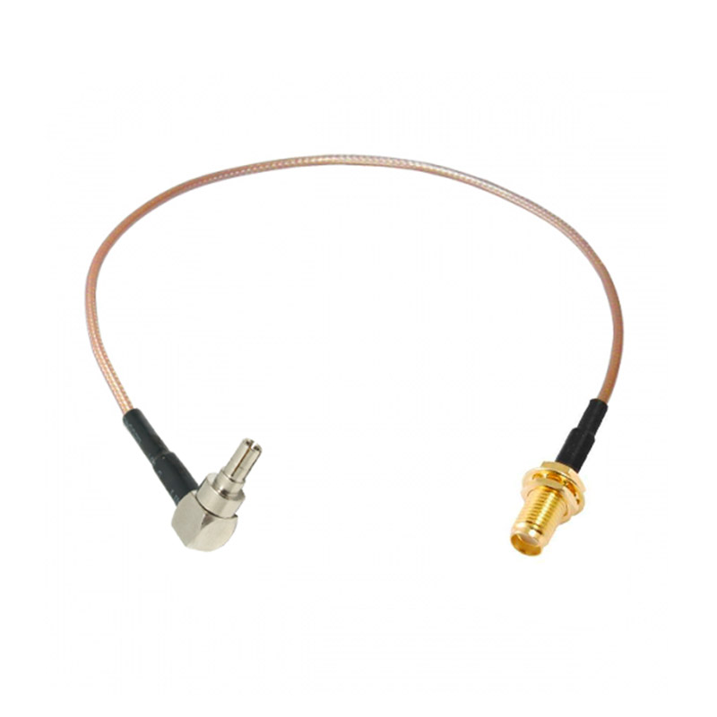 Пигтейл CRC9 / RP-SMA-Female угловой 10см