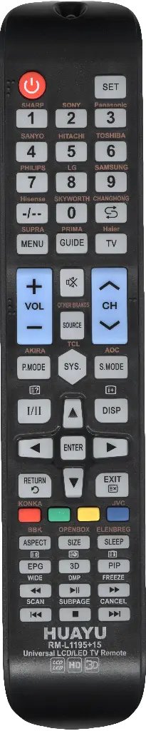 Huayu, Различные Бренды RM-L1195+15 black ver.2024 универсальный для LCD ТВ корпус AA59-00581A