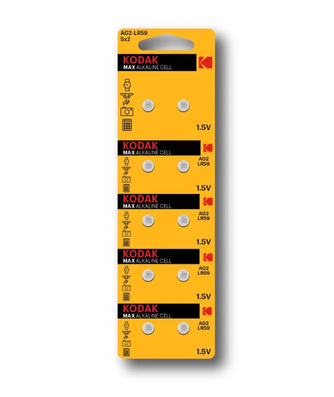 Батарейка Kodak AG2/396/LR726/LR59 MAX Button Cell (BL10)