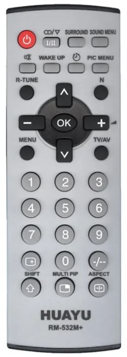 Пульт ДУ Huayu для Panasonic RM-532M+ корпус EUR7717010 универсальный