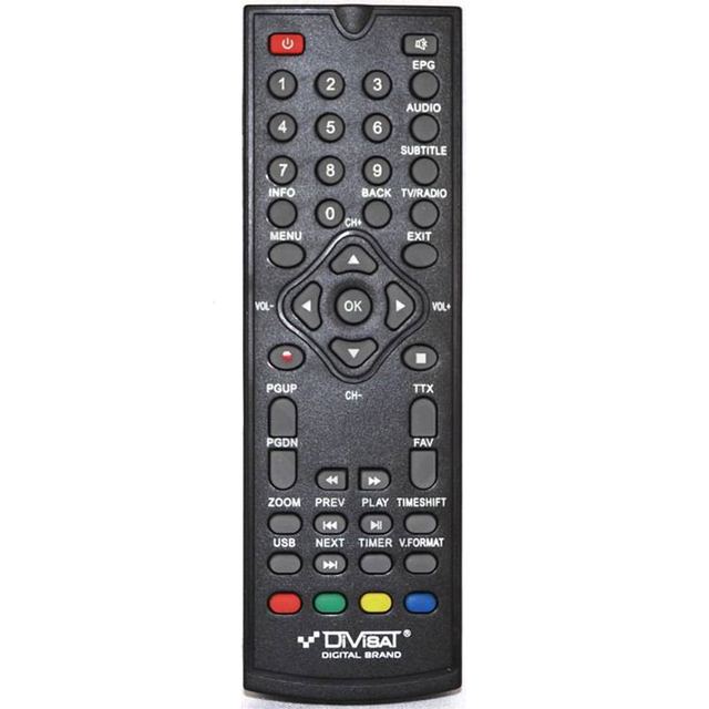 Пульт DIVISAT для DVB-T2 ресивера HOBBIT LITE