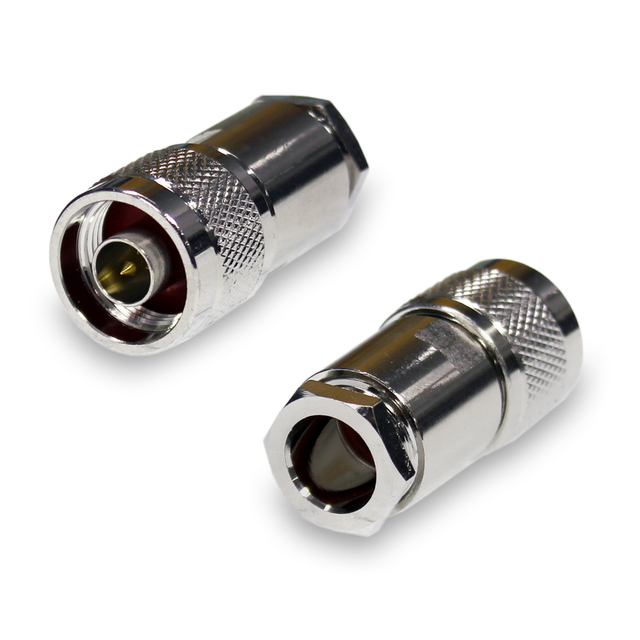 Разъем KROKS N-male / RG-213 сборный под пайку (N-112B, GN-302E, N-7304E, штекер)