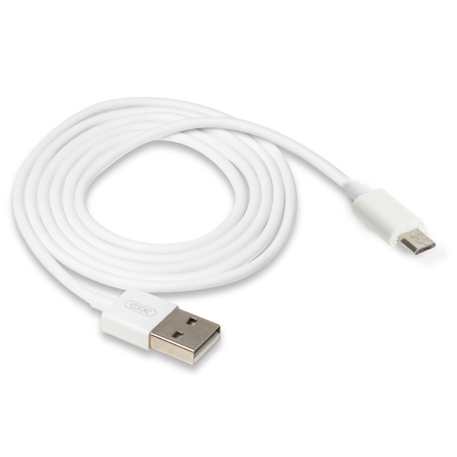 Кабель XO NB047 Micro USB - USB (2.4A), 1м, белый