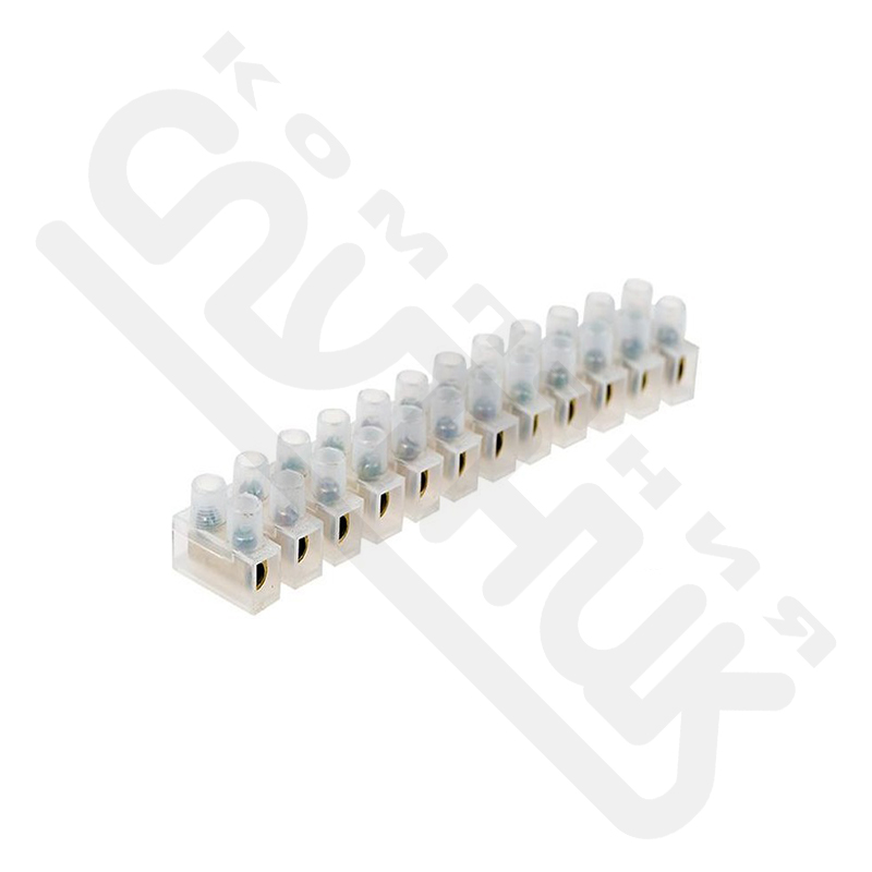 Клеммная колодка винтовая KВ-14 (6-14 мм²), ток 20 A, полиэтилен белый (ЗВИ) REXANT