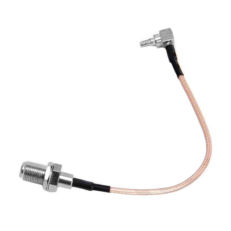 Пигтейл CRC9 / F-Female RG316 угловой 10см 