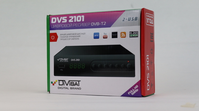 Цифровой приемник DIVISAT DVS-2101 (DVB-T/T2/C) эфирно-кабельный