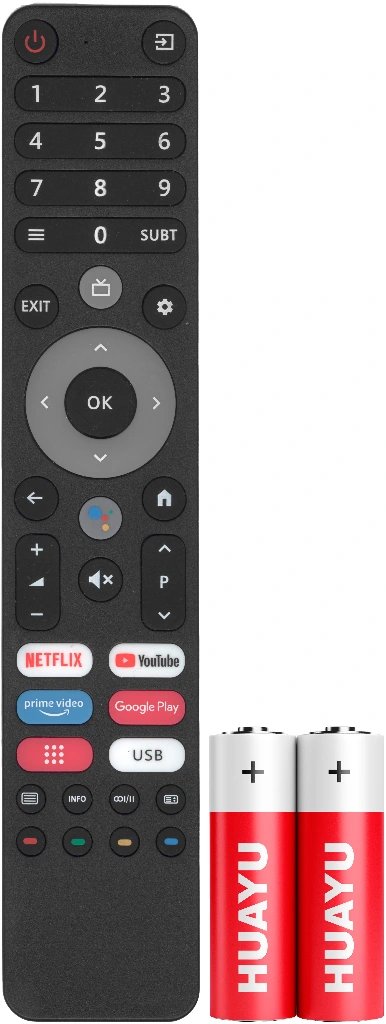 Пульт DEXP DP-V2 (TVD2290B) SMART TV ( батарейки в комплекте) с голосовым управлением