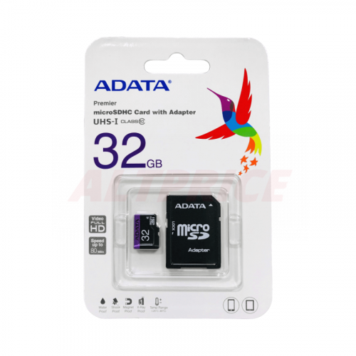 Карта памяти micro SDHC 32Gb UHS-I A-Data (+адаптер SD)
