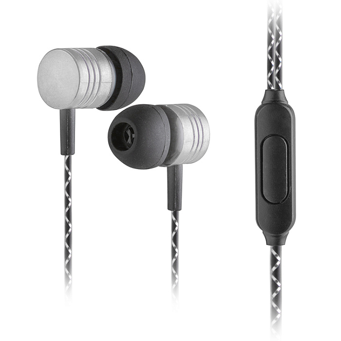Наушники WALKER H320 проводные, серебряный