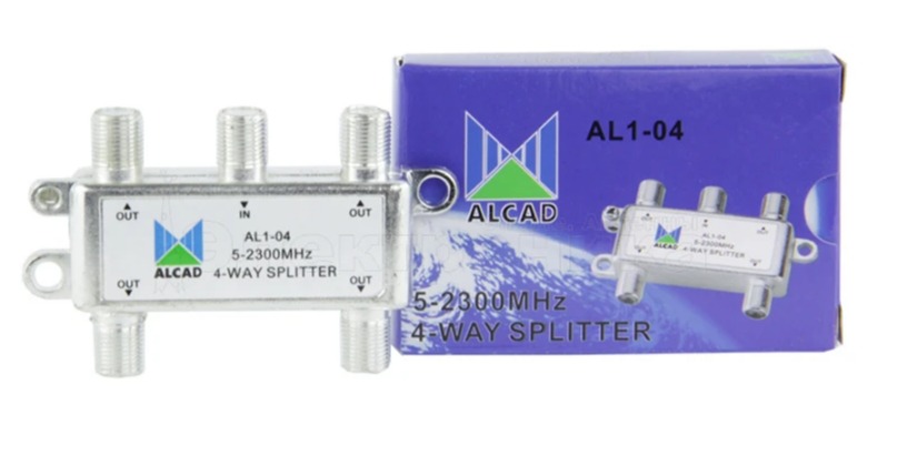 Делитель TV х 4  5-2400 МГц  AL1-04  ALCAD 