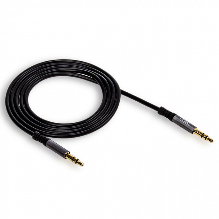 Кабель XO NB121 AUX 3,5мм A-A, 1м, черный