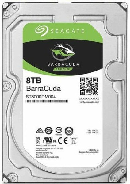 Жесткий диск Seagate Original SATA-III 8Tb ST8000DM004 Barracuda (5400rpm) 256Mb 3.5"