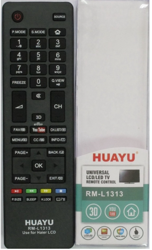 Пульт HUAYU RM-L1313 для TV Haier