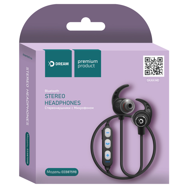 Гарнитура Bluetooth CL EEB8759B (с заушинами) черный DREAM