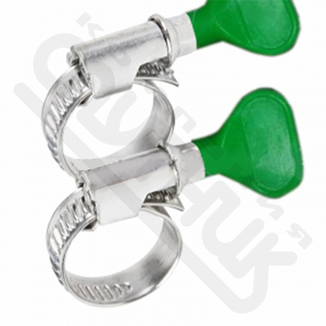 Хомут-стяжка кабельная стальная червячная REXANT с ключом W 32-50 мм, упаковка 50 шт.