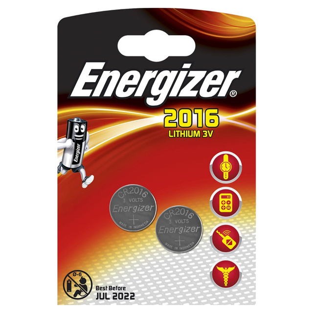 Элемент питания ENERGIZER CR2016 BL2 (20)