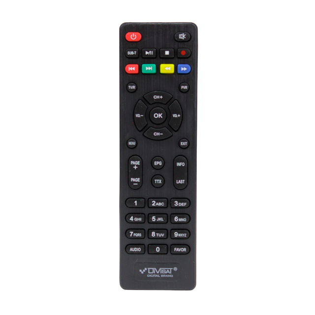 Пульт DIVISAT для DVB-T2 ресивера 2101/2203/3102/3204, универсальный