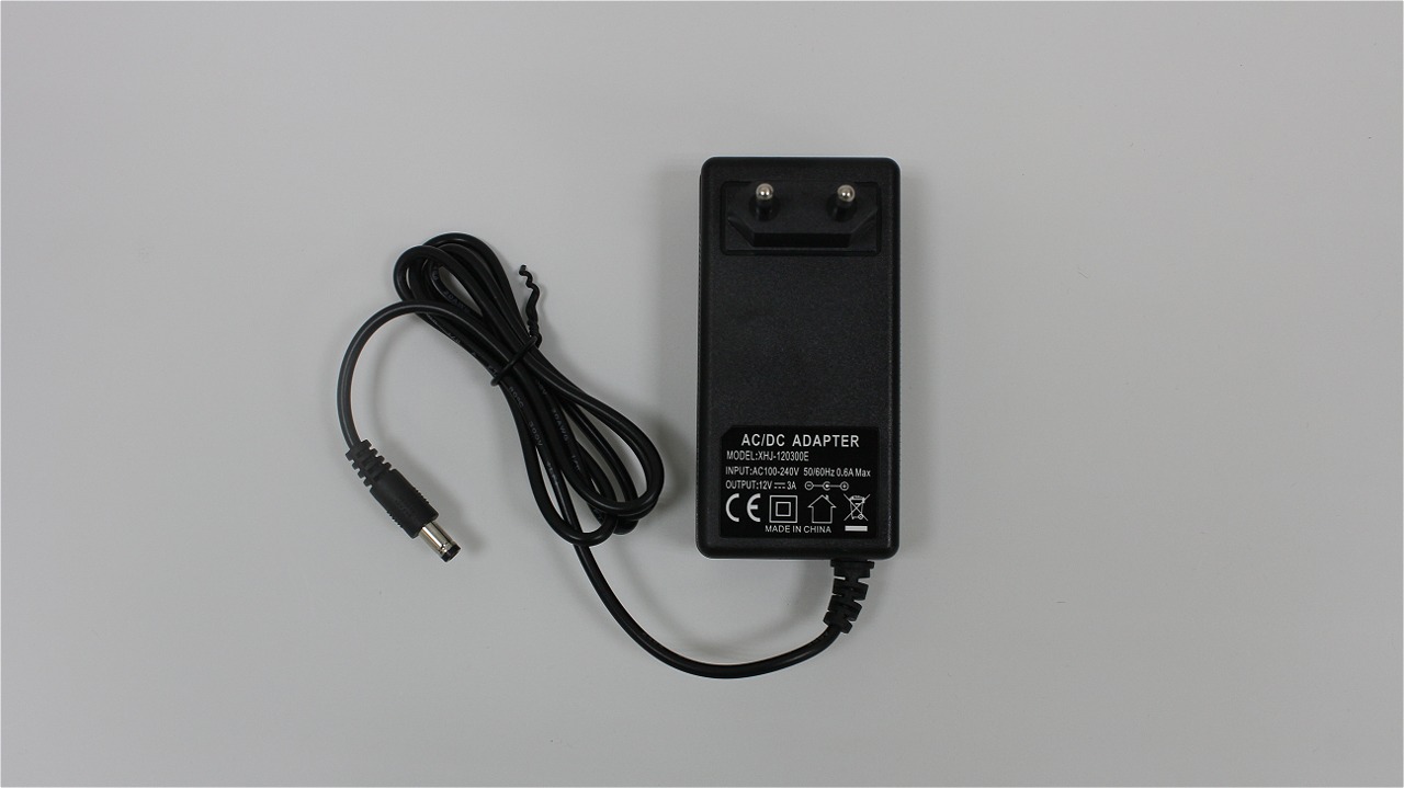 DVS-P1203 Блок питания для электрооборудования 220V AC/DC 12В, 3А, разъем 5.5*2.1 (100)