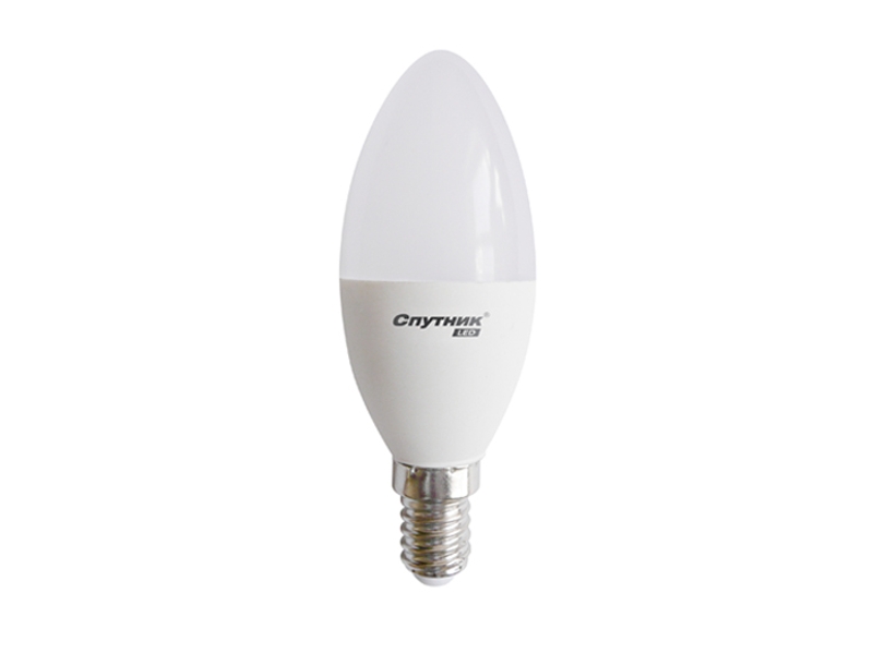 Лампа светодиодная Спутник LED С37  – 5W/220V/2700K/Е14 (10/50):