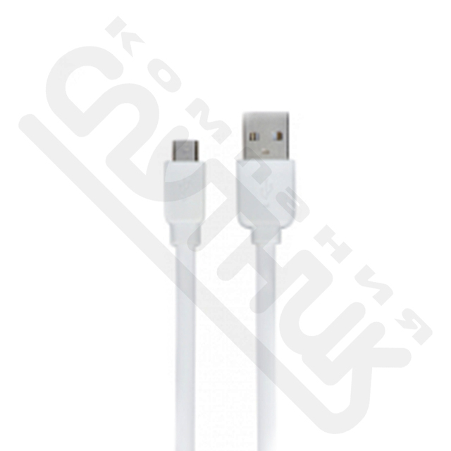 Кабель micro USB 0.3м, белый (MR) ТЕХПАК