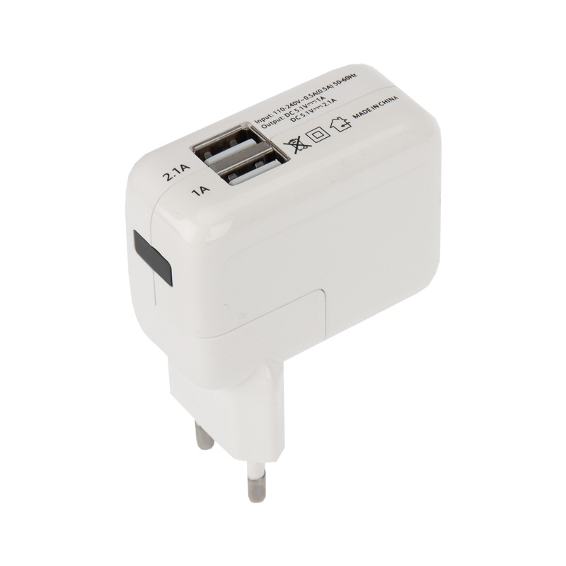 СЗУ REXANT 2USB (2А, 1А, переходник+адаптер) (5V, 2 100mA+1000mA) 