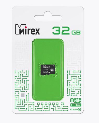 Карта памяти microSDHC Mirex 32GB Class10 (без адаптера SD)