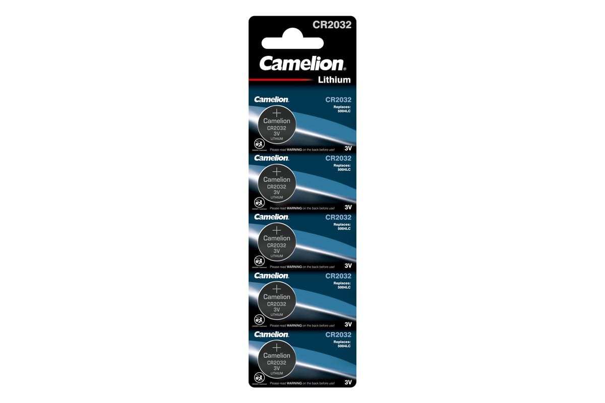 Батарейка Camelion CR2032 Lithium (BL5)