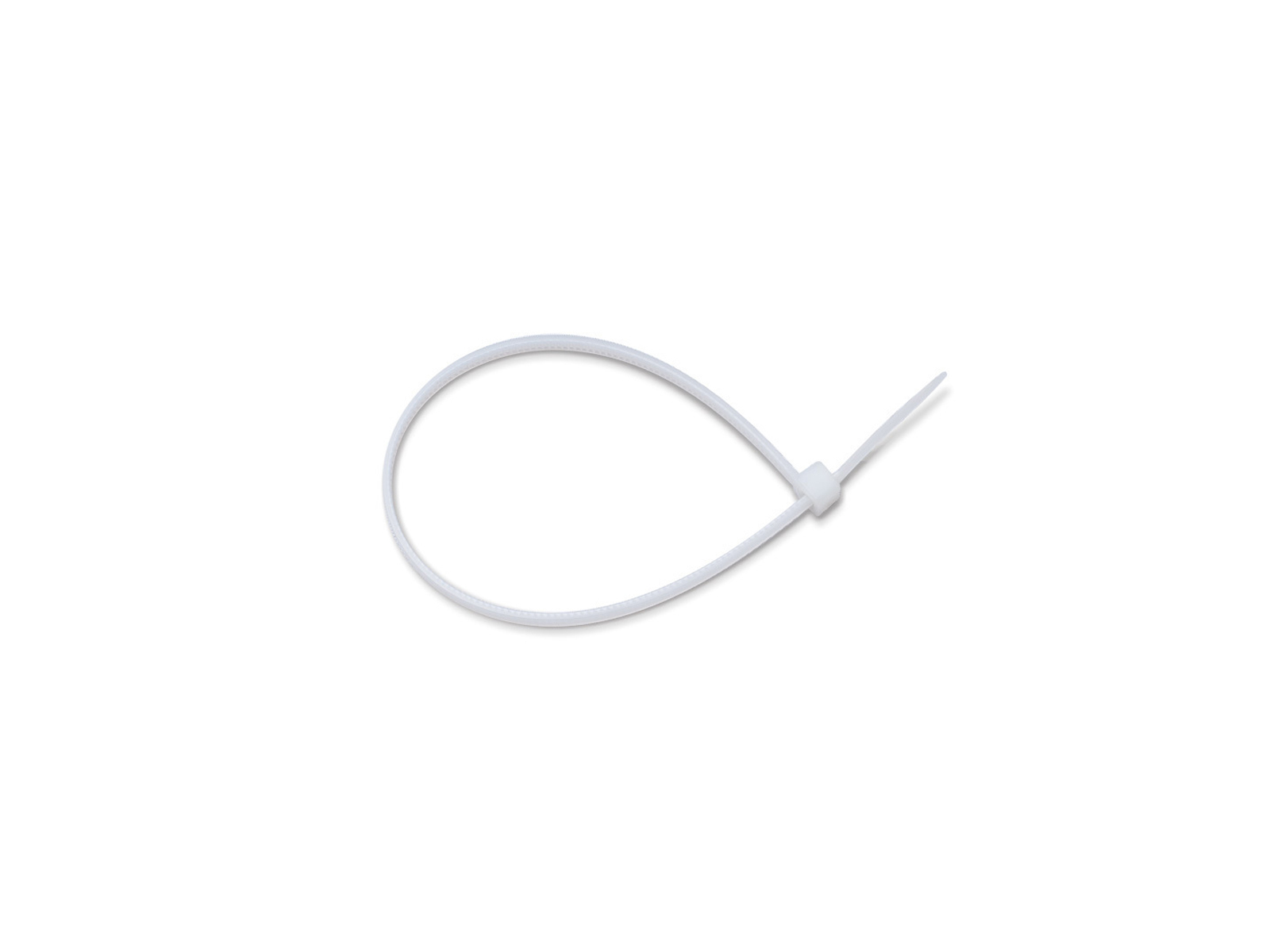 Хомут-стяжка кабельная нейлоновая Ripo 300x4 мм, белая, упаковка 50 шт.