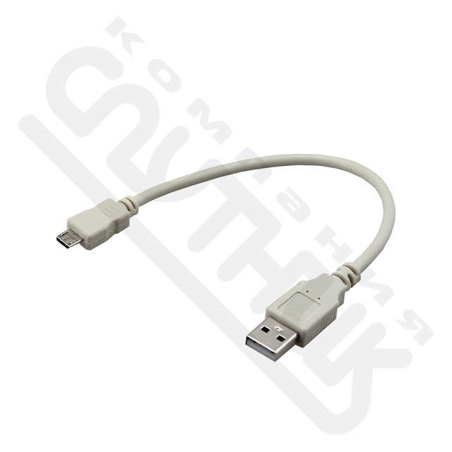 Кабель USB (шт. micro USB - шт. USB A) 0.2 метра, серый REXANT