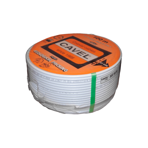 Кабель CAVEL SAT 50 Сu (37%) 75 Ом, коаксиальный, белый, (100м.)