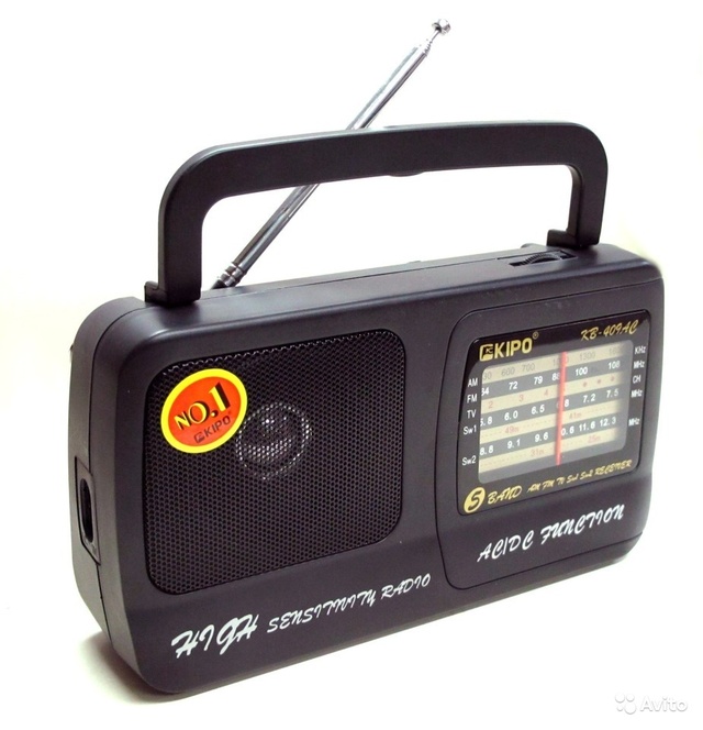 Радиоприемник KB-409AC (FM/TV, AM, SW1, SW2, 5 Band Radio)