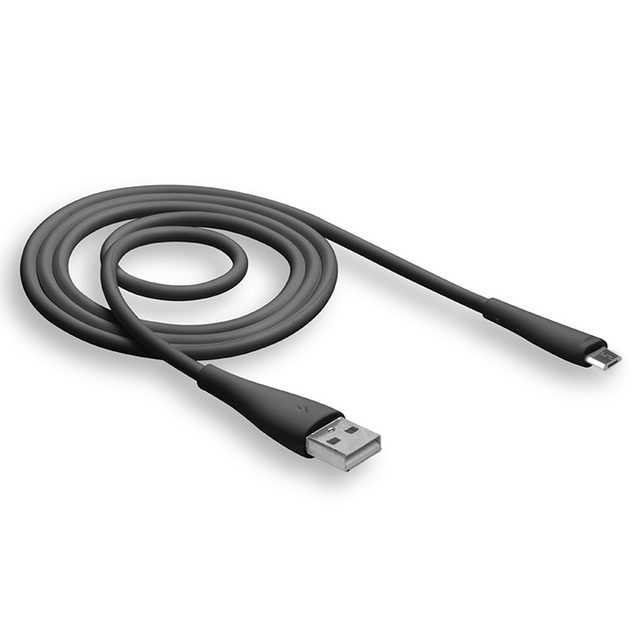 Кабель WALKER C305 micro USB - USB (2.1A), 1м, черный