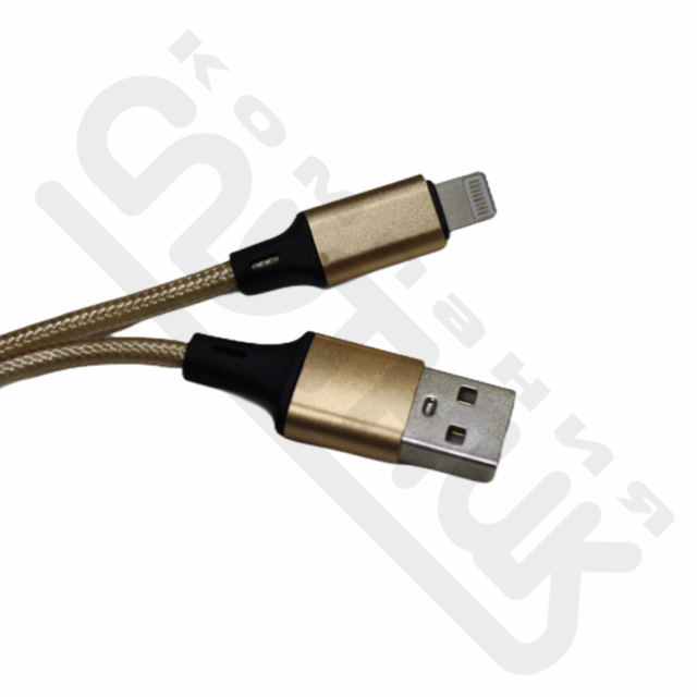 Кабель USB LIGHTNING 1м золото 2А