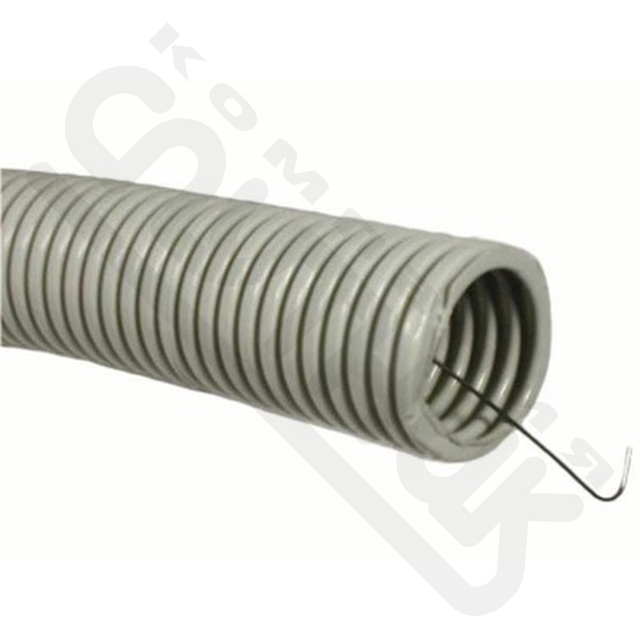 Труба гофрированная из ПВХ, с зондом, Ø25 мм, бухта 50 м/уп.