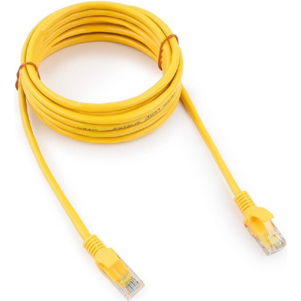 Пaтч-корд UTP Cat5E, RJ45, 0,5м (желтый)