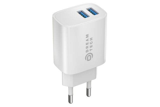 CЗУ DREAM PA3 USBx2 (2.4А) блок, белое