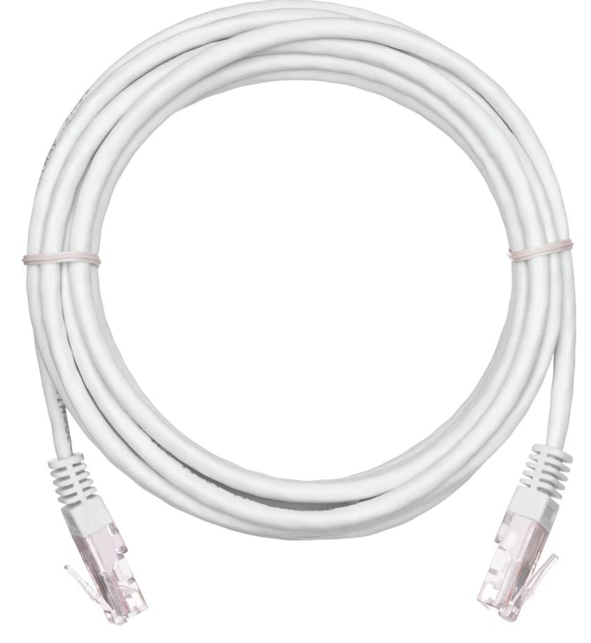 Пaтч-корд 4PR, категория 5e, RJ45-RJ45, белый, 1,м Divisat