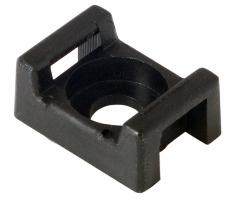 Площадка для крепления стяжки REXANT (ПС-2) 22x16 мм, черная, упаковка 100 шт.
