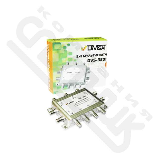 DVS-MS3801: Мультисвитч, 2Sat+1Terr / 8 выходов (в коробке 100шт)
