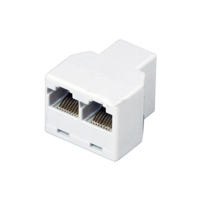 Двойник компьютерный RJ-45(8P-8C) (гнездо - 2 гнезда)  REXANT