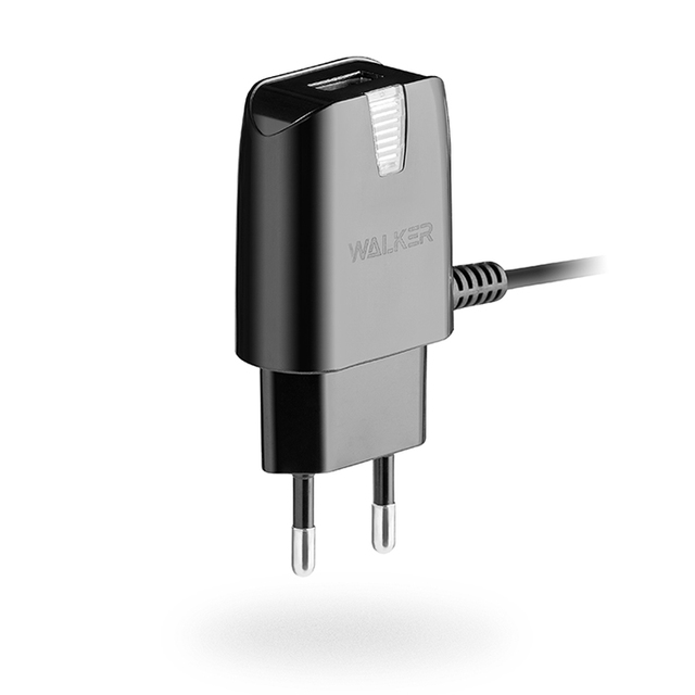 CЗУ WALKER WH-22 USBx1 - microUSB (2.1А) 10,5Вт, (блок-кабель) черное