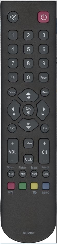 Пульт HUAYU RC200 (Hyundai RC2000C) для TV Goldstar