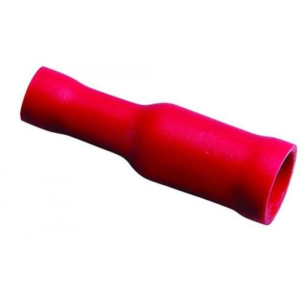 РАЗЪЁМ ШТЕКЕРНЫЙ изолированный (гнездо  ø4мм)  0.5-1.5мм²  (VF1.25-156A)  красный  REXANT