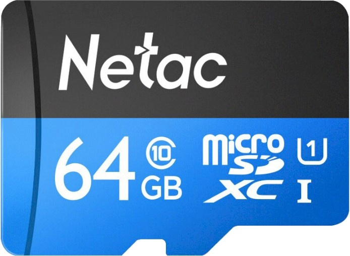 Карта памяти microSDXC 64GB Netac NT02P500STN-064G-S P500 w/o adapter