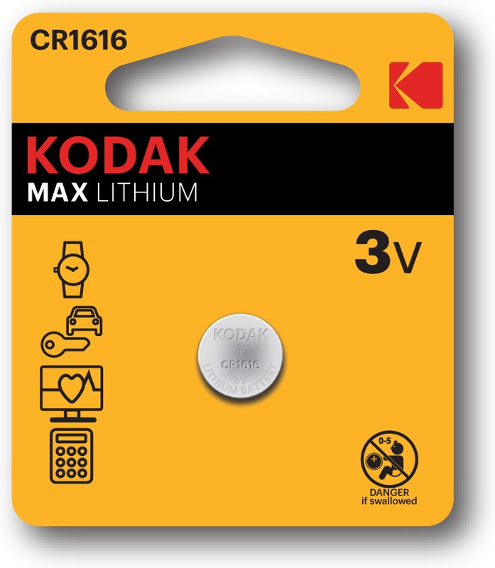 Батарейка Kodak CR1616 MAX Lithium (BL1)